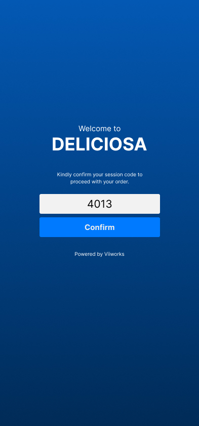 Confirm passcode screen