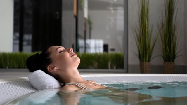 Hotel spa relaxation area